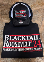 Load image into Gallery viewer, Blacktail Roosevelt ‘24 SnapBack Black/White
