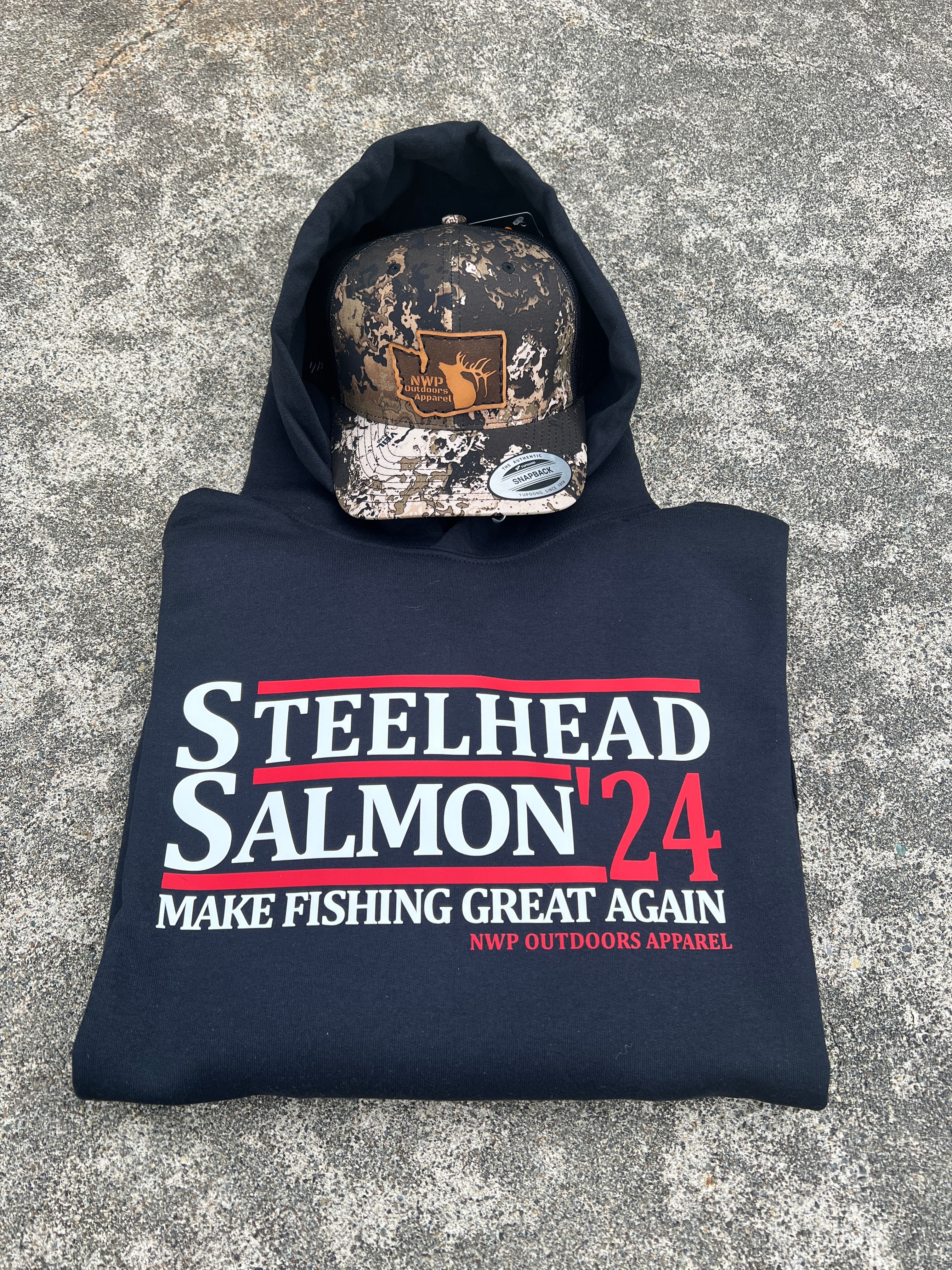 Steelhead Salmon ‘24 Hoodie Black