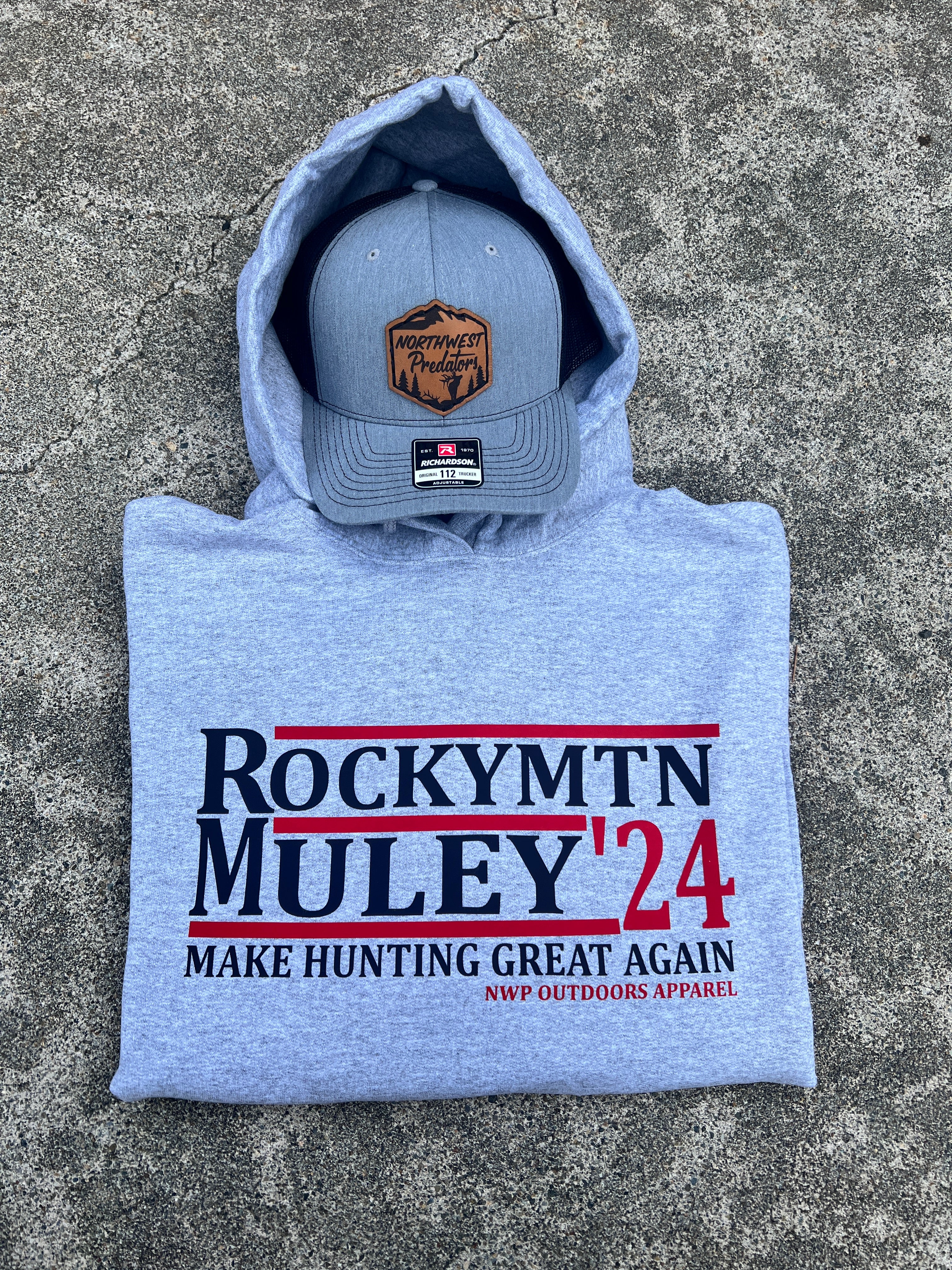 Rocky Mountain Muley ‘24 Hoodie Gray
