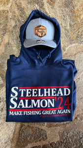 Steelhead Salmon ‘24 Hoodie Navy