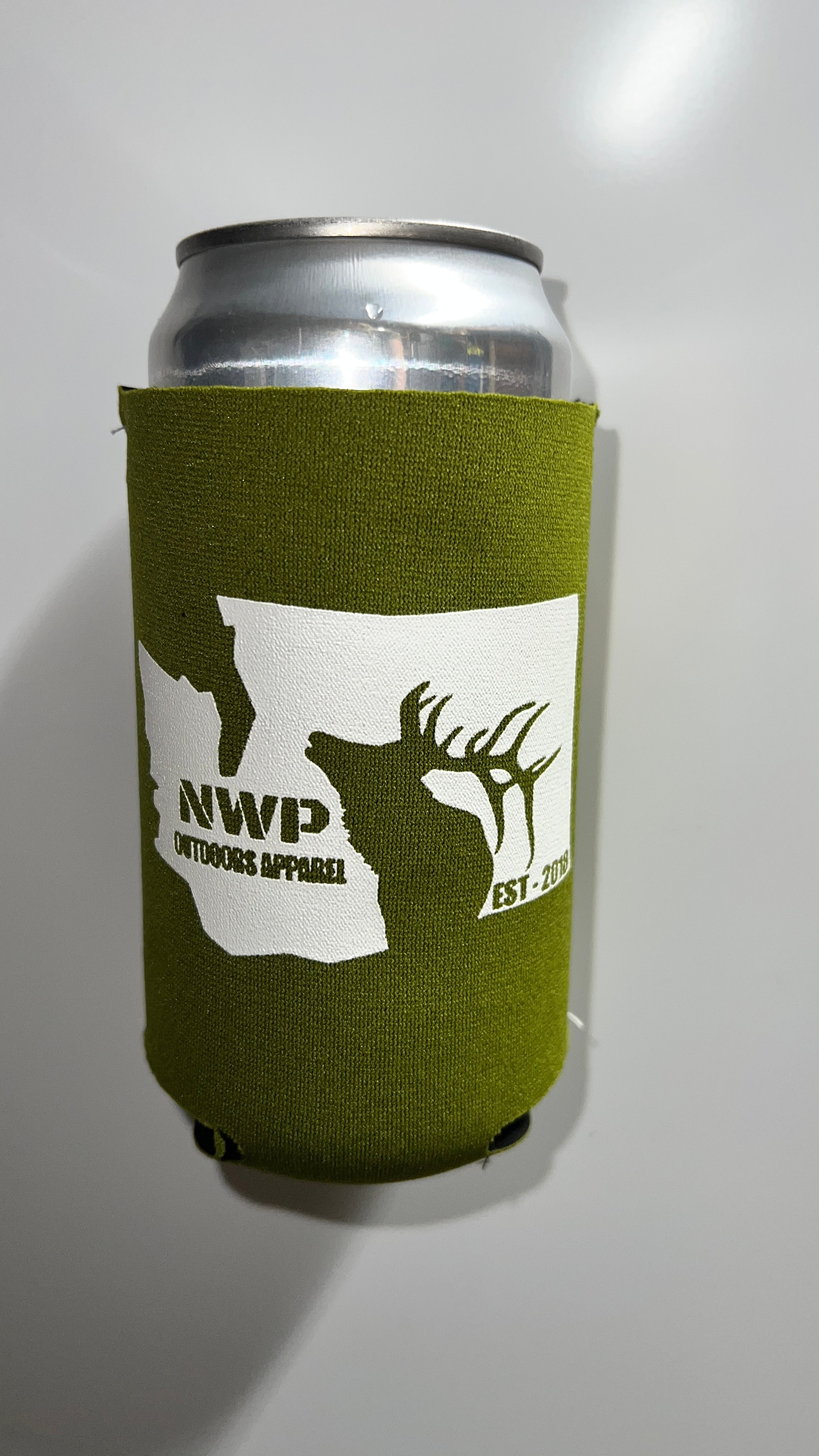 Magnetic Koozie - Olive - Red Clouds Collective - Made in the USA