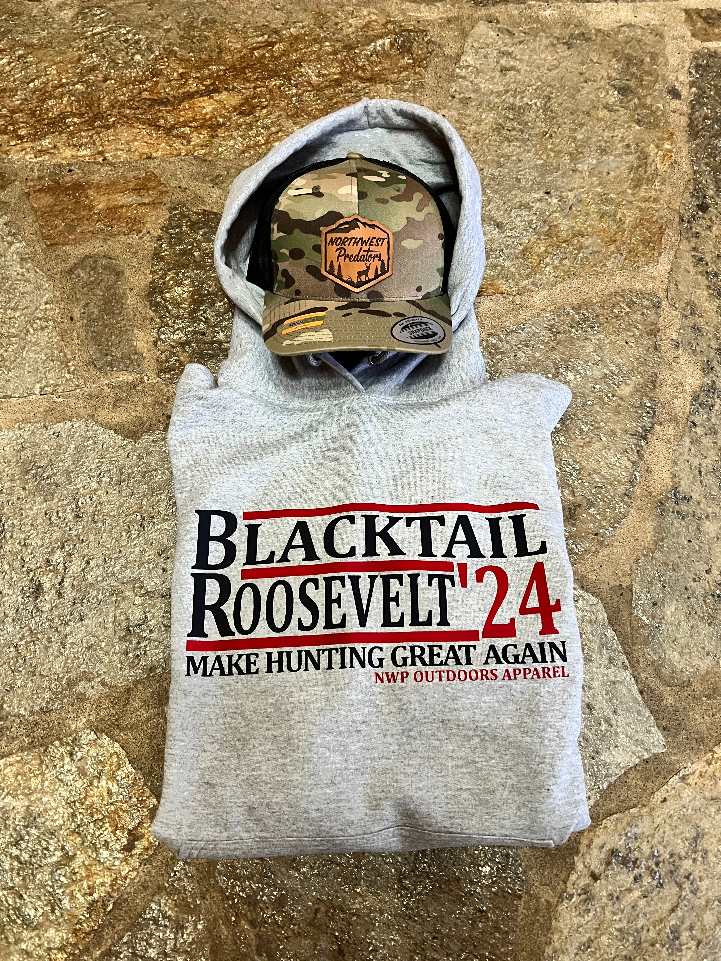 Blacktail Roosevelt ‘24 Hoodie Gray