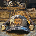 Load image into Gallery viewer, Elusive Blacktail Veil Camo Leather Patch SnapBack
