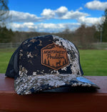 Load image into Gallery viewer, Elusive Blacktail Veil Camo Leather Patch SnapBack
